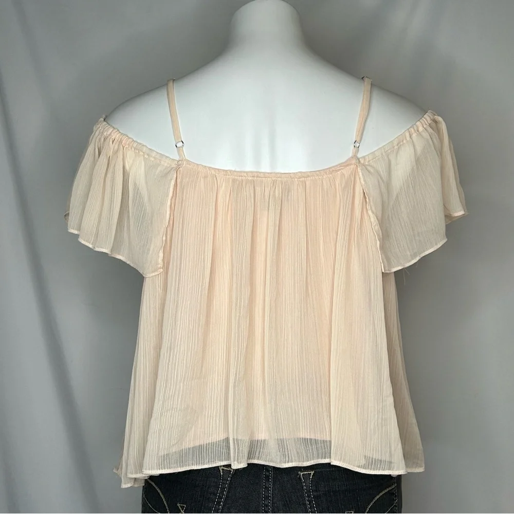 Lulu's Cream Off-Shoulder Women's Top - Picture 2 of 11
